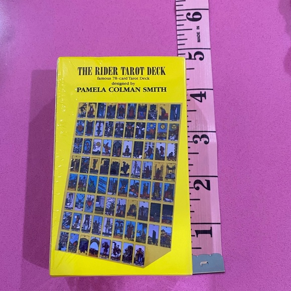 New Hand Crocheted Tarot To Go Three Card Reading Pouch w/New RWS Deck - Picture 4 of 5